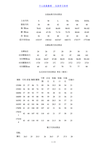 如何选择合适的女装尺码