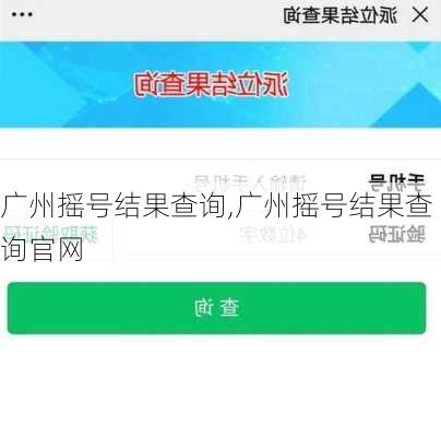 广州摇号结果查询,广州摇号结果查询官网