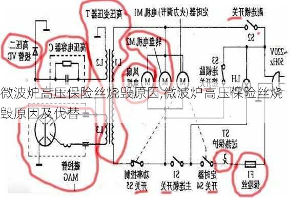 微波炉高压保险丝烧毁原因,微波炉高压保险丝烧毁原因及代替