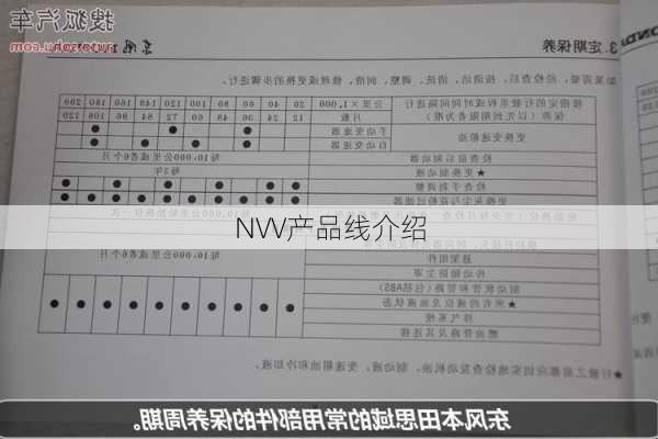 NVV产品线介绍