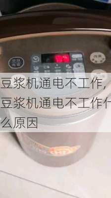 豆浆机通电不工作,豆浆机通电不工作什么原因