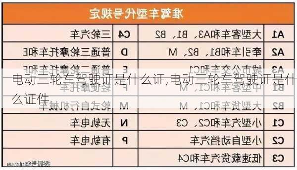 电动三轮车驾驶证是什么证,电动三轮车驾驶证是什么证件