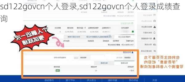 sd122govcn个人登录,sd122govcn个人登录成绩查询