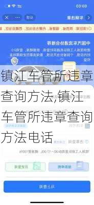 镇江车管所违章查询方法,镇江车管所违章查询方法电话