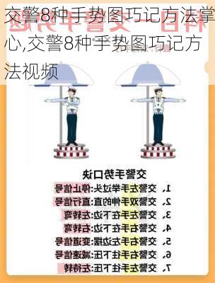 交警8种手势图巧记方法掌心,交警8种手势图巧记方法视频