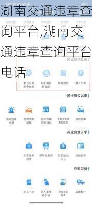 湖南交通违章查询平台,湖南交通违章查询平台电话