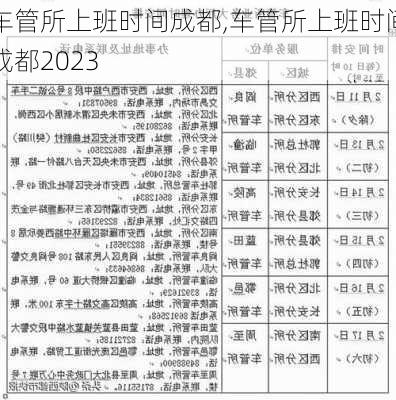 车管所上班时间成都,车管所上班时间成都2023