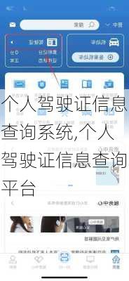 个人驾驶证信息查询系统,个人驾驶证信息查询平台