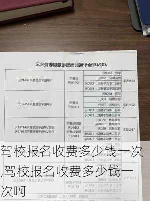 驾校报名收费多少钱一次,驾校报名收费多少钱一次啊