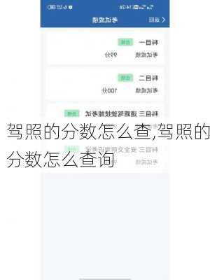 驾照的分数怎么查,驾照的分数怎么查询