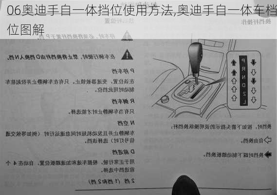 06奥迪手自一体挡位使用方法,奥迪手自一体车档位图解