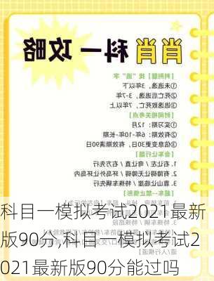 科目一模拟考试2021最新版90分,科目一模拟考试2021最新版90分能过吗