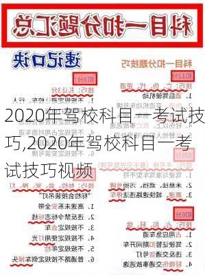 2020年驾校科目一考试技巧,2020年驾校科目一考试技巧视频