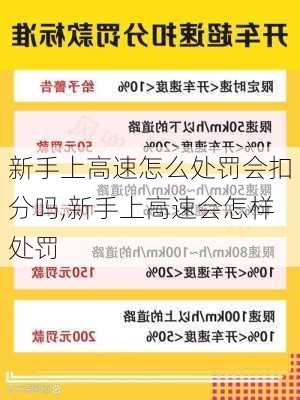 新手上高速怎么处罚会扣分吗,新手上高速会怎样处罚