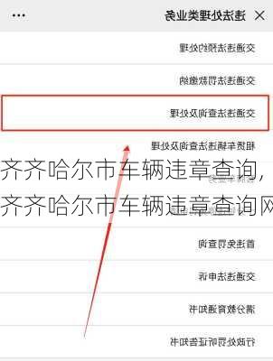 齐齐哈尔市车辆违章查询,齐齐哈尔市车辆违章查询网