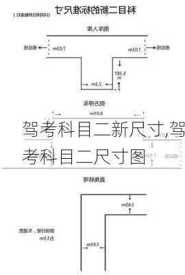 驾考科目二新尺寸,驾考科目二尺寸图