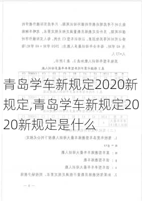 青岛学车新规定2020新规定,青岛学车新规定2020新规定是什么