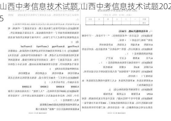 山西中考信息技术试题,山西中考信息技术试题2025